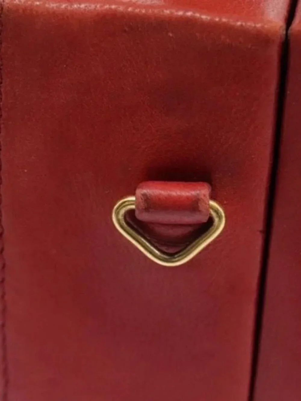 CHANEL Matelasse Hand Bag Lamb Skin 2way Red CC Auth 115600V